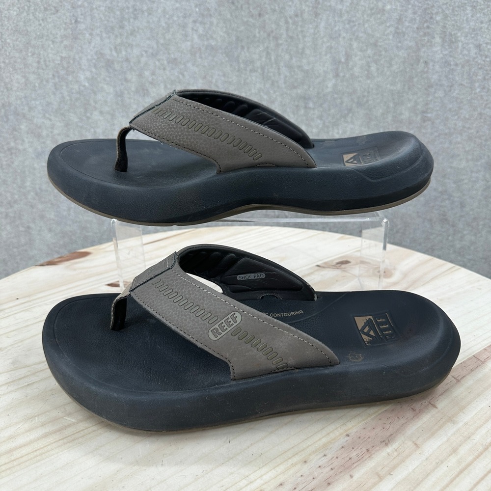 Reef Swellsole Cruiser Sandal Mens 10 Brown Black Thong Flip Flop CI9088